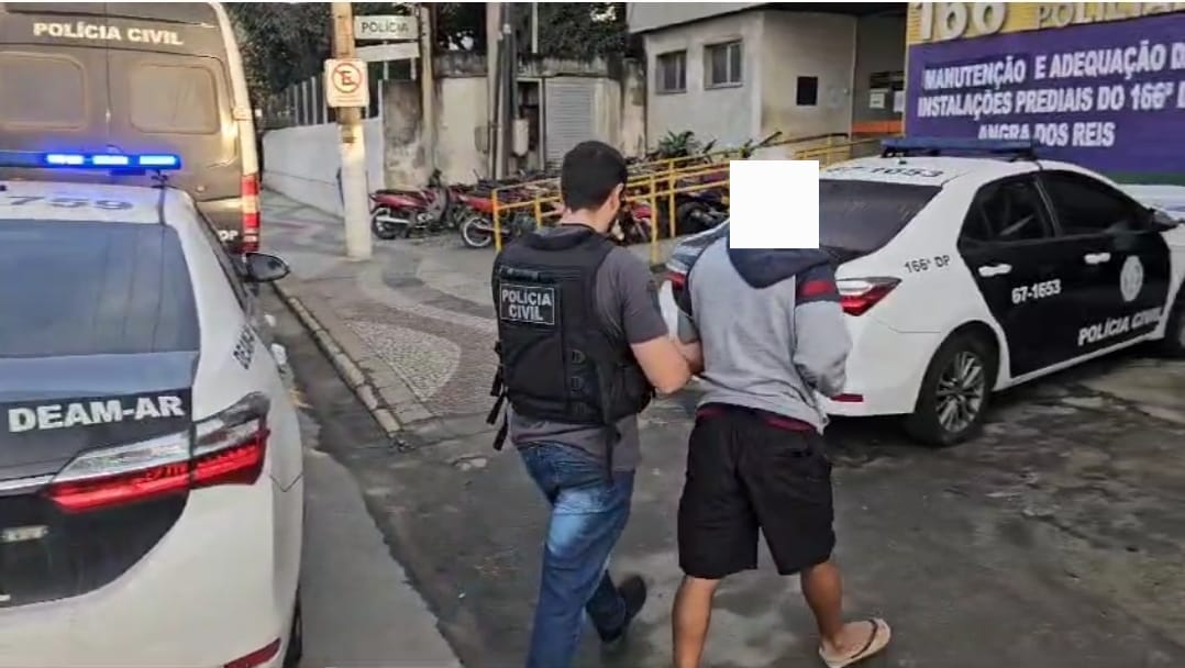 Homem é preso por suspeita de estupro de vulnerável e ameaça contra três crianças em Angra dos Reis